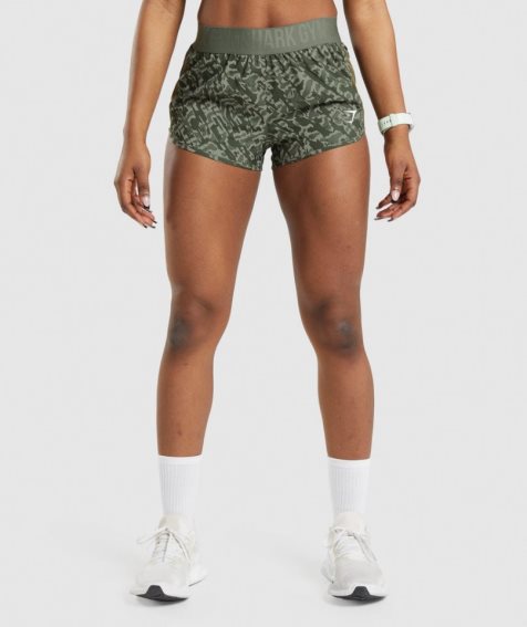 Women's Gymshark Training Loose Fit Shorts Green | NZ 3VBARO